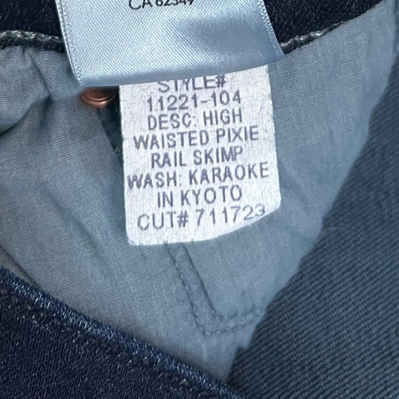 NWT Mother The Pixie Rail Skimp Straight Jeans Karaoke in Kyoto - Picture 13 of 13